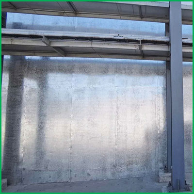 樱桃小视频入口建筑为山东商贸公司现场施工安装非保温型樱桃视频APP下载入口墙